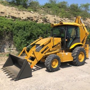 Buy cheap Rotary Load and Unload Mode Backhoe Loader Snsc 388 Loader with Front End Loader from wholesalers