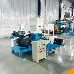 Buy cheap floating fish feed extruder machine designed for producing sinking and simple floating fish feed pellets using twin screw extrusion technology from wholesalers