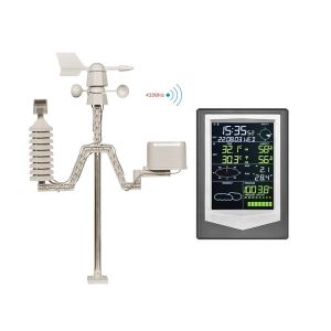 433 Mhz Wireless Sensor LCD Display Color Weather Forecast Station For Indoor