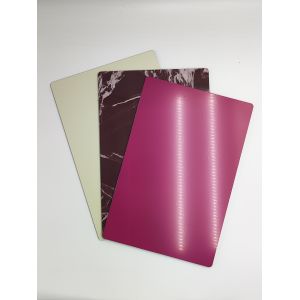 Buy cheap High Gloss ACP Plastic Sheet 2mm Thickness 2440mm Length Exhibition Use from wholesalers