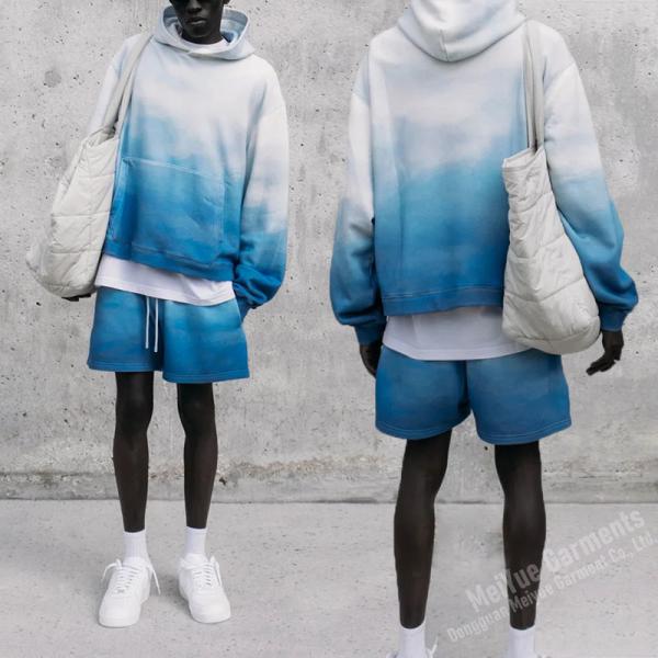 Custom Pullover No Strings Hoodies Heavy Tie Dye Acid Wash Vintage Hoodie Shorts