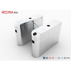 Buy cheap SUS 304 Waist Height Flap Barrier Gate Turnstile With Rfid Card Access Control Systems from wholesalers