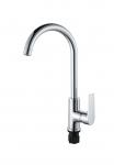Buy cheap Chrome Brass Cold And Hot OEM Kitchen Sink Mixer Taps Single Lever from wholesalers