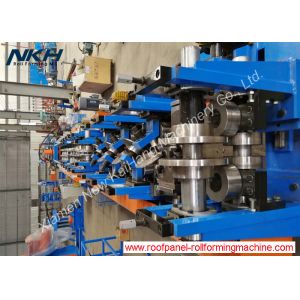 Buy cheap High Speed Upright Roll Forming Machine , Shelf Panel Roll Forming Machine With Presser from wholesalers