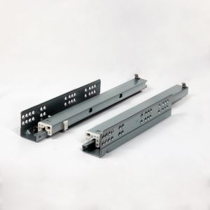 3 Fold Hidden Full Extension Furniture Drawer Slides Adjustable 300mm