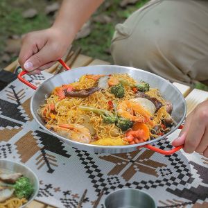 Fruit Pasta Salad Stainless Steel Cooking Pot With Two Handles