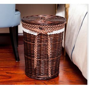 Buy cheap Cheap Storage Rattan Wicker Willow Laundry Basket With Lid Fashion Natural Baskets ECO Friendly Storage Factory Supply from wholesalers