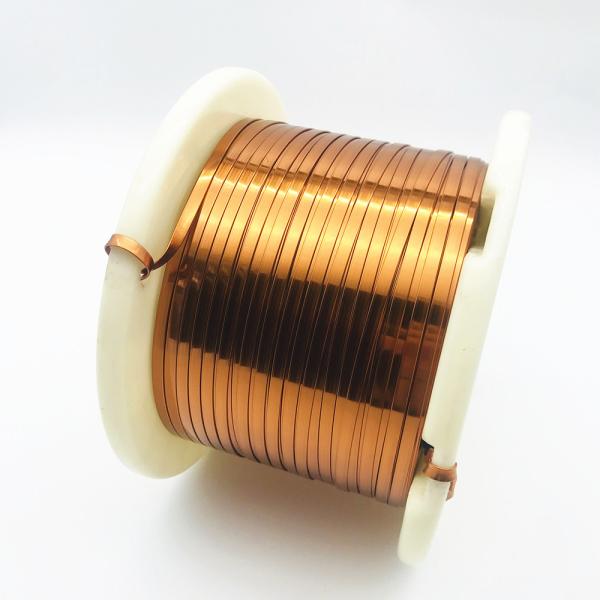 Quality 0.6mm Enameled Copper Winding Wire Super Thin High Temperature Rectangular for sale