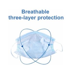 Buy cheap Blue  Disposable 3 Ply Face Mask , Disposable Mouth Mask Good Breathability from wholesalers