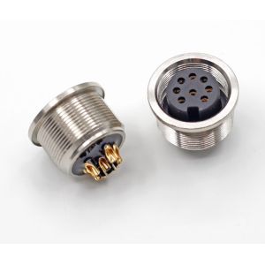 M12 M16 solder type 5 pin 8 pin waterproof Antenna Male Female PCB panel mount