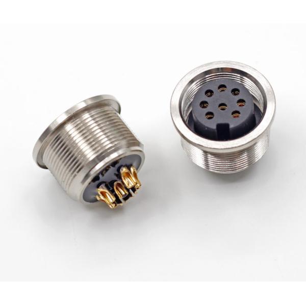 M12 M16 solder type 5 pin 8 pin waterproof Antenna Male Female PCB panel mount AISG connector