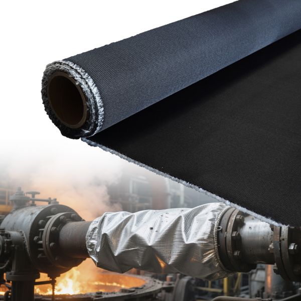 Fire Protection Silicone Coated Fiberglass Fabric with 1 / 1.2 / 1.5 meter Width