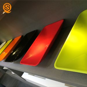 Buy cheap Acrylic Solid Wash Hand Basin Countertop Matte Or Glossy Surface Finish from wholesalers