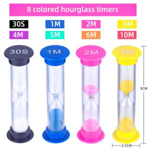 Customized Plastic Hourglass Sand Clock 10 Minute Hourglass Sand Timer