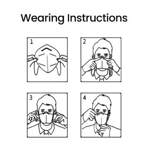 Foldable Anti Fog Face Mask , Disposable Protective Mask Elastic Closure