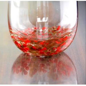 Buy cheap Red Stars Bottomed Creative Macadam Tumbler Drinking Glasses from wholesalers
