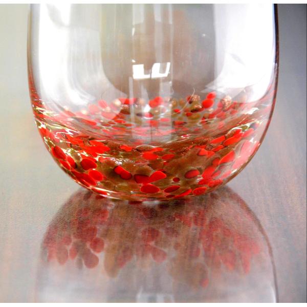 Buy cheap Red Stars Bottomed Creative Macadam Tumbler Drinking Glasses from wholesalers