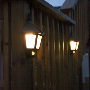 Buy cheap Motion Sensor Solar Power Outdoor Flame Flickering Wall Mount LED Light for Garden Landscape Security Lighting Lamp from wholesalers