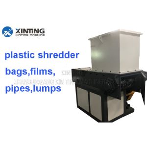 China Low Noise Waste Plastic Single Shaft Shredder For Plastic Films Pp Woven Bags on sale