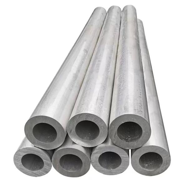 Quality Round 6063 Aluminium Tube Pipe Brushed Sand Blasted for sale