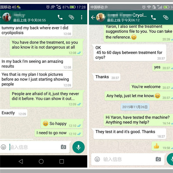 Quality -15—5 centigrade cryotherapy cryolipolysis fat freezing beauty machine for sale