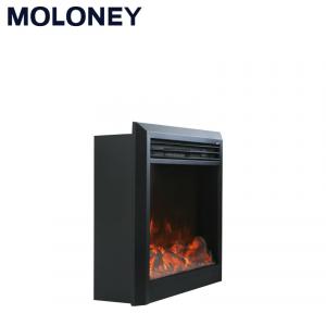 China 27'' Transitional Styling Mantel Electric Fireplace Modern Flames Realistic Log Set on sale