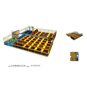 Buy cheap Chinese Children Amusement Park Equipment 410 M2  Adults Big Trampoline from wholesalers