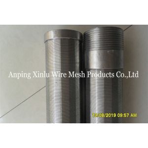 Buy cheap 4 Johnson Wedge Wire Wrap Water Well Slot Screen Threaded Fitting For Dewatering from wholesalers