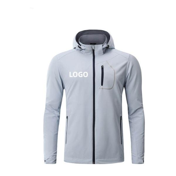 Buy cheap Men Warm Autumn Down Jacket Long Sleeve Waterproof With Hoodies from wholesalers