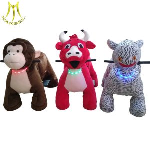 Hansel entertainment kiddy rides plush riding animals ride on animal toy
