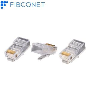 Buy cheap Customized Ethernet with Gold Plated Pass Through UTP RJ45 Cat5/6 Shielded Connector from wholesalers