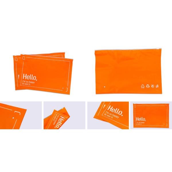 Buy cheap CPE Custom Plastic Zip Bags Tearproof Environmentally Friendly Materials from wholesalers