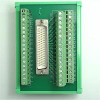 China DB50 Male socket D Sub terminal block breakout board adapter cable connector DIN Rail Type for sale