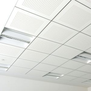 Buy cheap USG Product 2X4 Mineral Fiber Acoustic Perforated Ceiling Tiles with Customized Size from wholesalers