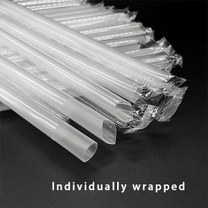 Buy cheap Wholesale Individually Wrapped Biodegradable Pla Straws Boba Drinking Plastic Straw from wholesalers