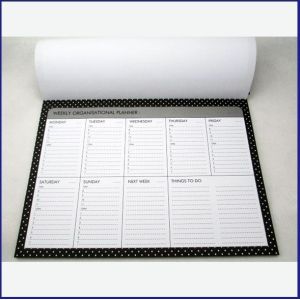 Buy cheap high quality Weekly Organisational planner with 9 pads from wholesalers