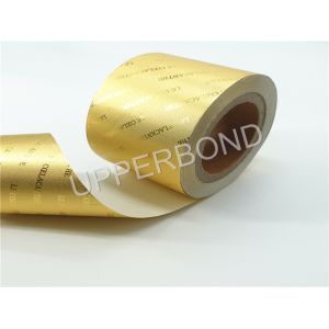 Buy cheap Gold Aluminum Foil Paper Tobacco Paper With Metallic Gloss from wholesalers