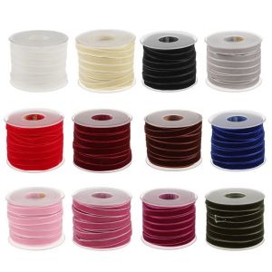 Buy cheap 10mm*20Y Elastic Velvet Ribbon Pink Velvet Wired Ribbon ISO9001 from wholesalers