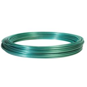Bwg 8 - 35 Q195 Metal Binding Wire Green Color Pvc Coated