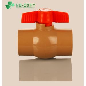 Buy cheap PVC Brown Body Compact Ball Valve with 100% Material and Thread Connection in Brazil from wholesalers