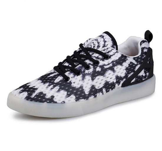 Buy cheap Low Top Canvas Glow Up Shoes , Colorful Rechargeable Light Up Shoes from wholesalers