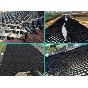Cellular Confinement System Smooth And Textured Plastic HDPE Geocells For Road