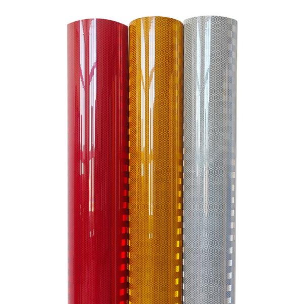 Buy cheap Micro Prismatic Retro Metalized Gold Reflective Vinyl Film Self Adhesive from wholesalers