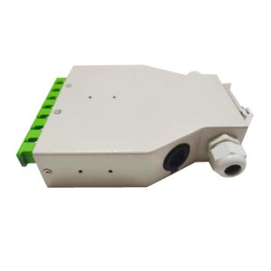 Buy cheap DIN Rail Patch Panel Metal Fibre Distribution Box , 8 Ports APC SC Shutter Adapter from wholesalers
