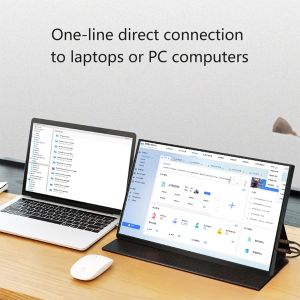 Buy cheap 17.3 Inch Portable Monitor Equipped with 1080p 100 % SRGB Multifunctional Reversible Display with 16:9 Aspect Ratio from wholesalers