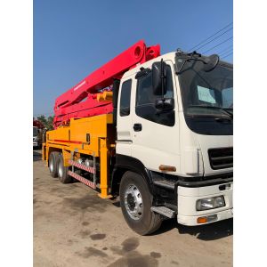 Buy cheap Putzmeister Used Truck Mounted Concrete Pump Remote Control Hydraulic Folding from wholesalers
