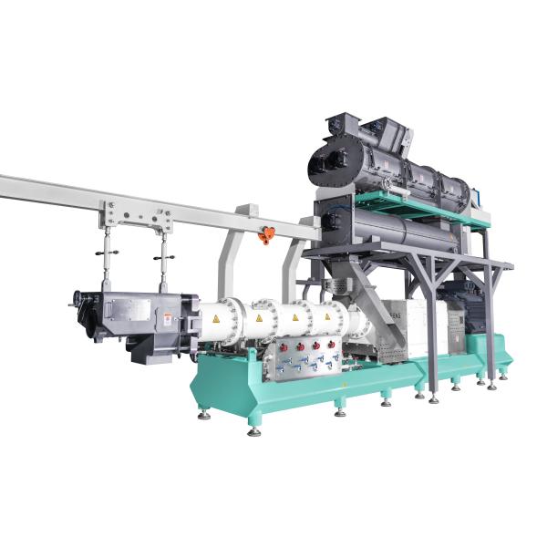 Buy cheap Double Screw Floating Fish Feed Pellet Making Machine 8-12t/h Capacity Fish Feed Pellet Mill from wholesalers