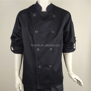 Buy cheap New Products waterproof oil repellent hotel uniform white long sleeves chef uniform coat from wholesalers