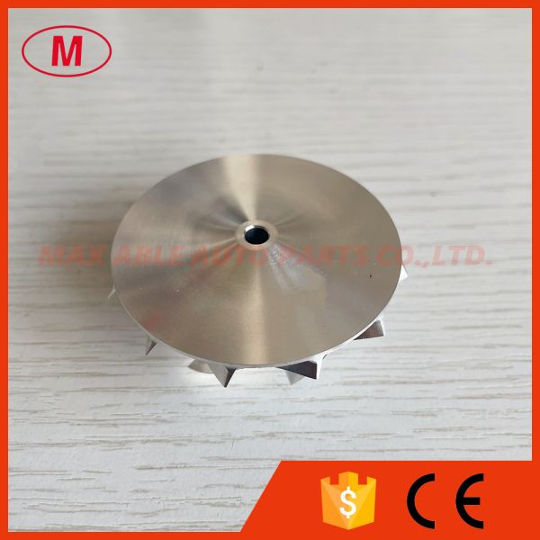 TD03 reverse 36.50/48.00mm 6+6 blades Turbo milling/aluminum 2618/billet compressor wheel