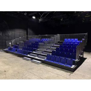 Buy cheap Galvanized Flooring LED Step Retractable Stadium Seating Movable from wholesalers